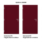 Preview: Haustür Aluminium RC2 OptiDoor Design 30200D Weinrot 3005