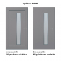 Preview: Haustür Aluminium RC2 OptiDoor Design 30220D Graualuminium 9007