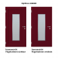 Preview: Haustür Aluminium RC2 OptiDoor Design 30402D Weinrot 3005