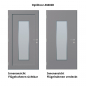 Preview: Haustür Aluminium RC2 OptiDoor Design 30402D Graualuminium 9007