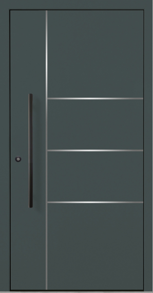 Haustür Aluminium RC2 OptiDoor Blackline 30200D DB 703