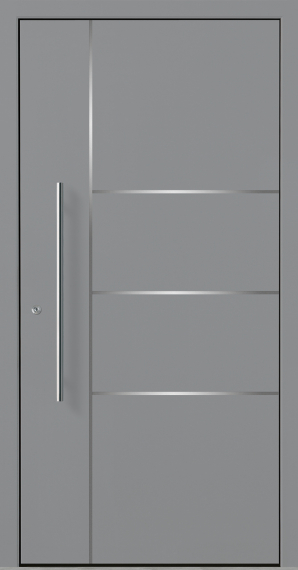 Haustür Aluminium RC2 OptiDoor Design 30200D Graualuminium 9007