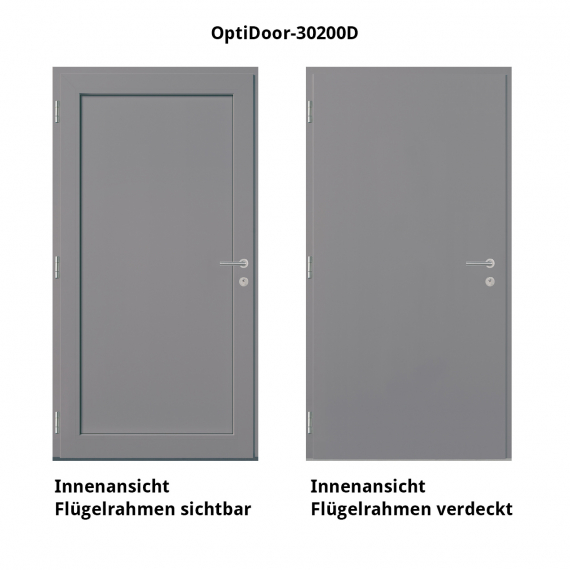 Haustür Aluminium RC2 OptiDoor Design 30200D Graualuminium 9007