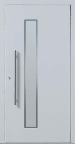 Haustür Aluminium RC2 OptiDoor Design 30220D Weißaluminium 9006