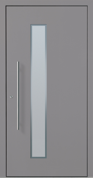 Haustür Aluminium RC2 OptiDoor Design 30220D Graualuminium 9007