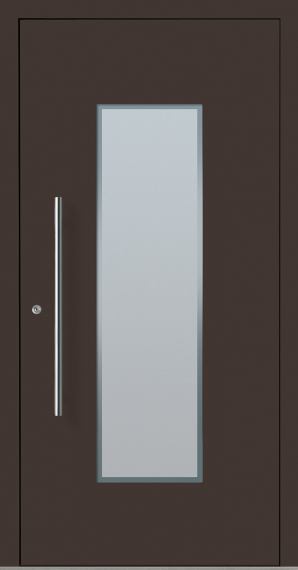 Haustür Aluminium RC2 OptiDoor Design 30402D Graubraun 8019