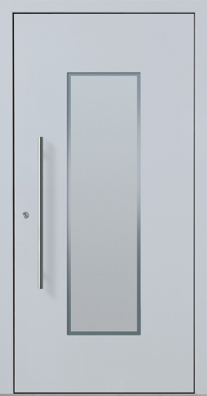 Haustür Aluminium RC2 OptiDoor Design 30402D Weißaluminium 9006