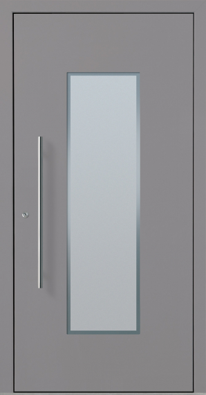 Haustür Aluminium RC2 OptiDoor Design 30402D Graualuminium 9007