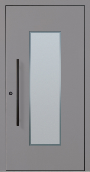 Haustür Aluminium RC2 OptiDoor Blackline 30402D Graualuminium 9007