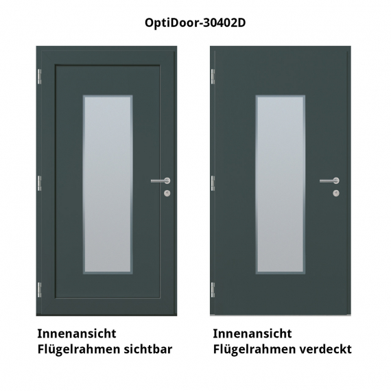 Haustür Aluminium RC2 OptiDoor Design 30402D DB 703