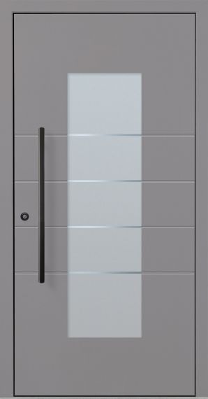 Haustür Aluminium RC2 OptiDoor Blackline 30481D Graualuminium 9007