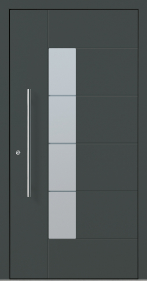 Haustür Aluminium RC2 OptiDoor Design 30555D Anthrazitgrau 7016