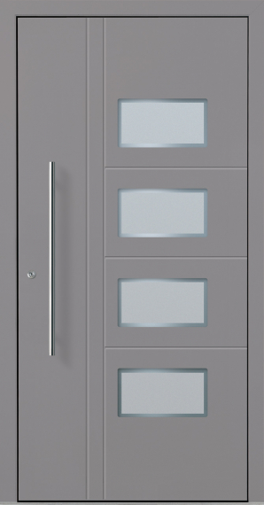 Haustür Aluminium RC2 OptiDoor Design 30620D Graualuminium 9007