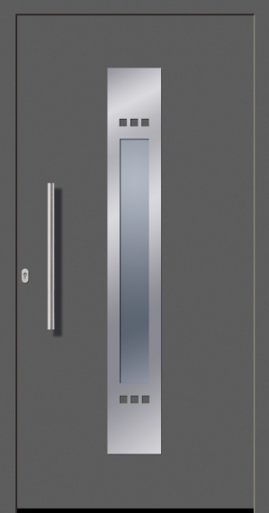 Haustür Kunststoff SecuDoor Design 10830D Basaltgrau