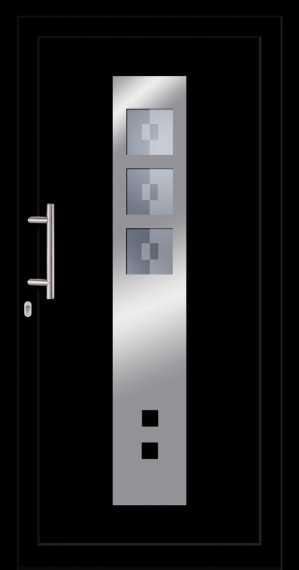 Haustür Kunststoff SecuDoor Exclusiv 10620E-2 Schwarzbraun