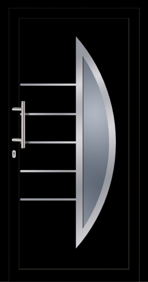 Haustür Kunststoff SecuDoor Exclusiv 10638E Schwarzbraun