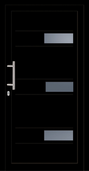 Haustür Kunststoff SecuDoor Exclusiv 11103E Schwarzbraun