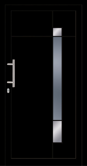 Haustür Kunststoff SecuDoor Exclusiv 11160E Schwarzbraun