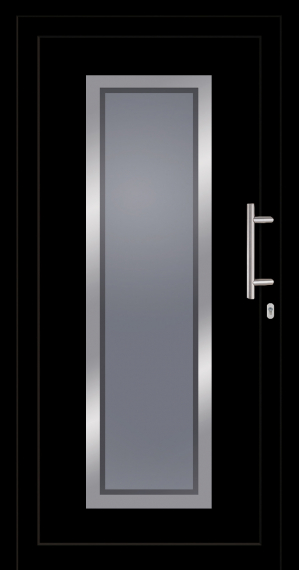 Haustür Kunststoff SecuDoor Exclusiv 11212E-3 Schwarzbraun