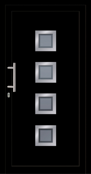 Haustür Kunststoff SecuDoor Power 10850P-2 Schwarzbraun