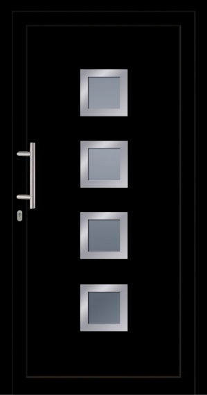 Haustür Kunststoff SecuDoor Power 10850P Schwarzbraun