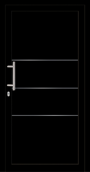 Haustür Kunststoff SecuDoor Power 11171P Schwarzbraun