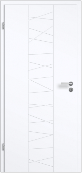 Blanco Linea Style 10 Design-Zimmertür Weißlack