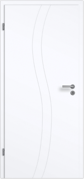 Blanco Linea Style 11 Design-Zimmertür Weißlack