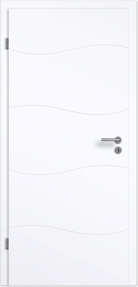 Blanco Linea Style 9 Design-Zimmertür Weißlack