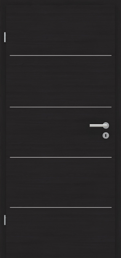 Lisena 5 CPL Accent Graphitgrau Quer Innentür mit Lisenen