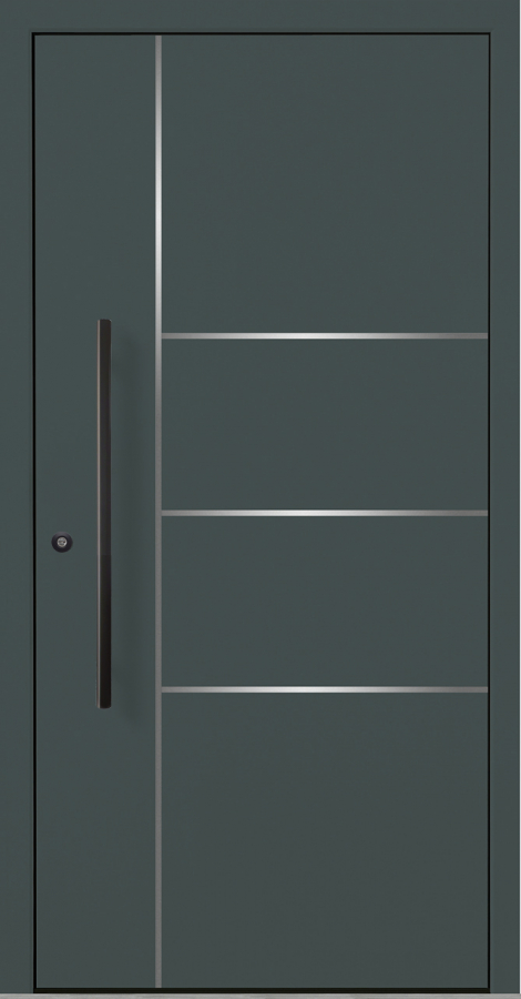 Haustür Aluminium RC2 OptiDoor Blackline 30200D DB 703