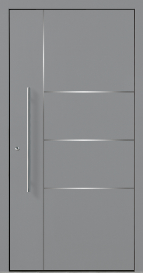 Haustür Aluminium RC2 OptiDoor Design 30200D Graualuminium 9007