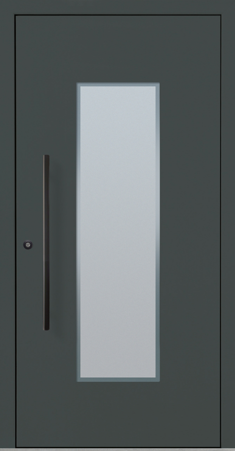 Haustür Aluminium RC2 OptiDoor Blackline 30402D Anthrazitgrau 7016