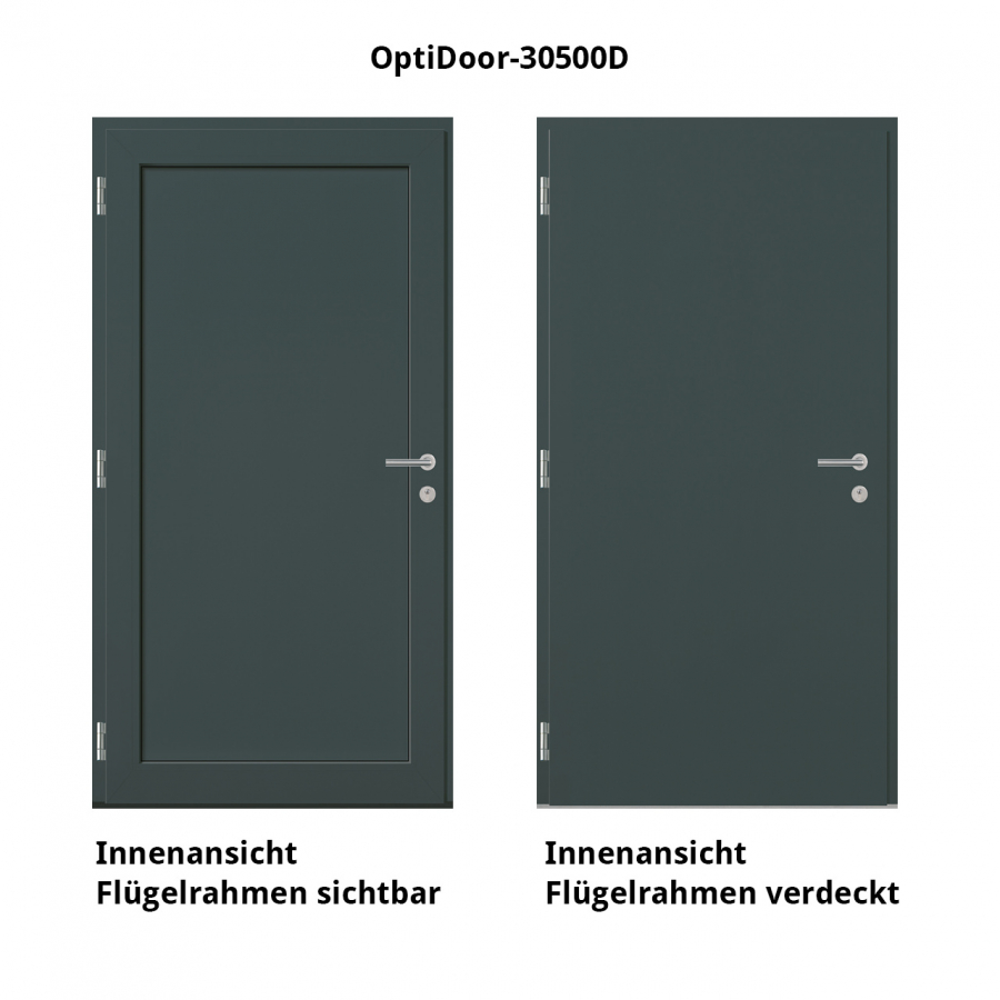 Haustür Aluminium RC2 OptiDoor Design 30500D DB 703