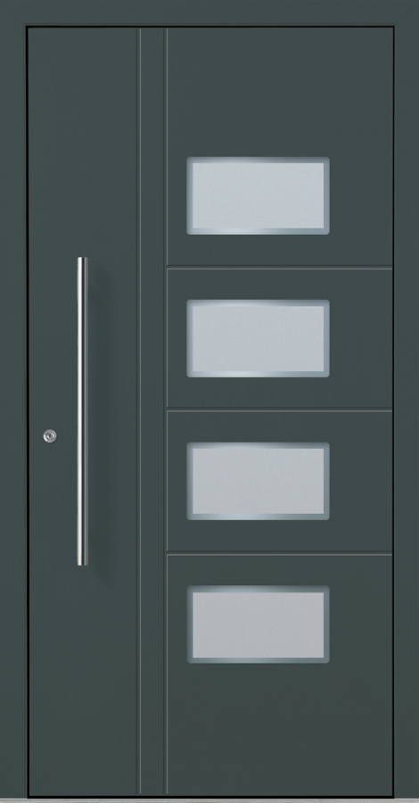 Haustür Aluminium RC2 OptiDoor Design 30620D DB 703