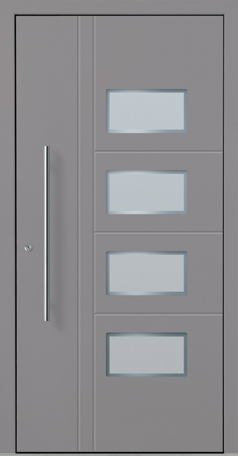 Haustür Aluminium RC2 OptiDoor Design 30620D Graualuminium 9007