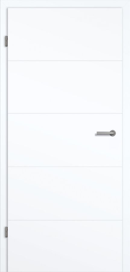 Design-Innentür Artico Linea 5 Weißlack neo ohne Schlüsselloch